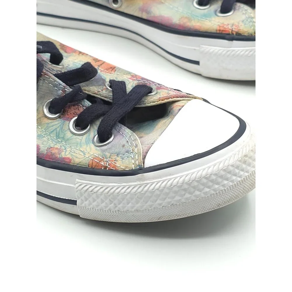 Converse All Star Women's Tye-Dye Floral Low Top Sneakers Size 7 US - Picture 8 of 15